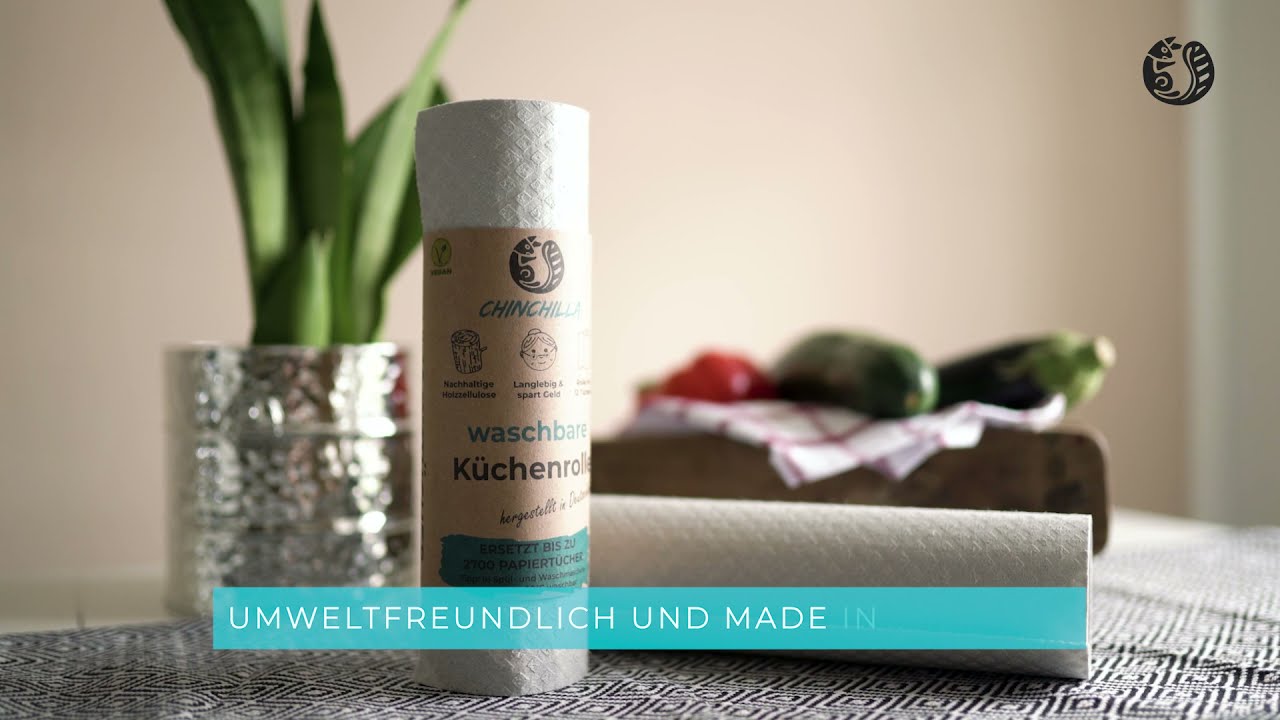 Chinchilla® Waschbare Küchenrolle | made in Germany | Nachhaltigkeit im Haushalt | Zero Waste