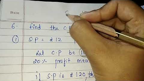 Class 6 Mathematics Chapter 10 A part-2 Profit and loss