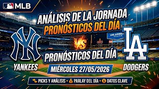 🔥⚾️PRONÓSTICOS MLB PARA HOY 27 DE  MAYO 🤑LA MEJOR FIJA DEL DIA 