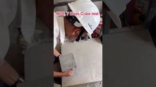 How to check 7 Days ConcreteStrength on Site .#cube #test #quality #construction #video