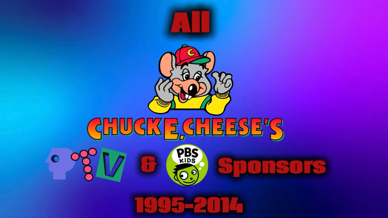 All Chuck E. Cheese’s PTV park & PBS kids Sponsors (1995-2014)