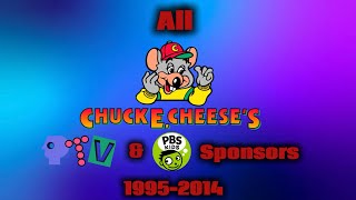 All Chuck E. Cheeses Ptv Park & Pbs Kids Sponsors 1995-2014