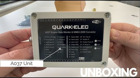 Unboxing the Quark-elec QK-A037 Engine Data Monitor& NMEA 2000 Converter