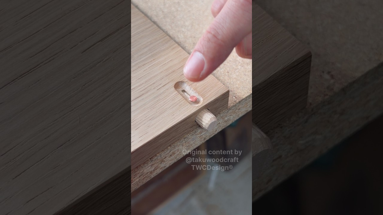 Dowel Pin Latch Idea #shorts #woodworking #diy