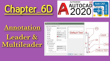 Autocad Tutorial in Malayalam Part 6D- Complete Leader