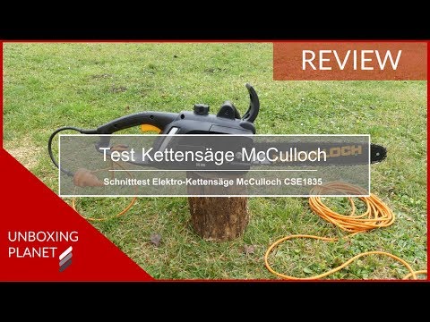 Test Elektro-Kettensäge McCulloch