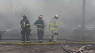 Crews respond to house explosion in Cleveland
