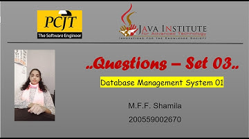 Data Base Task 03 |Create Tables Using Customized Databases | 1st Year | Java Institute(One-to-many)