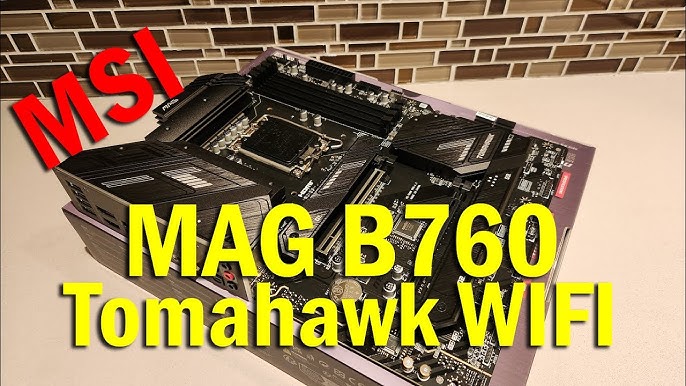 MSI MAG B760 TOMAHAWK WIFI DDR4 motherboard LGA 1700 ATX
