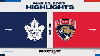 NHL Highlights | Maple Leafs vs. Panthers - March 23, 2023