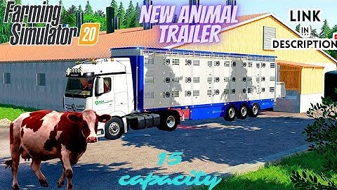15 Animals Transporter mod in Farming Simulator 20 | #animaltranportmod | #timelapse  | #fs20 |