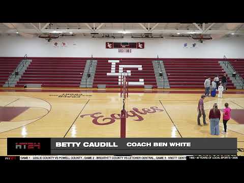 First Round of Girl's 14th Region Volleyball Tournament at Leslie County High School.