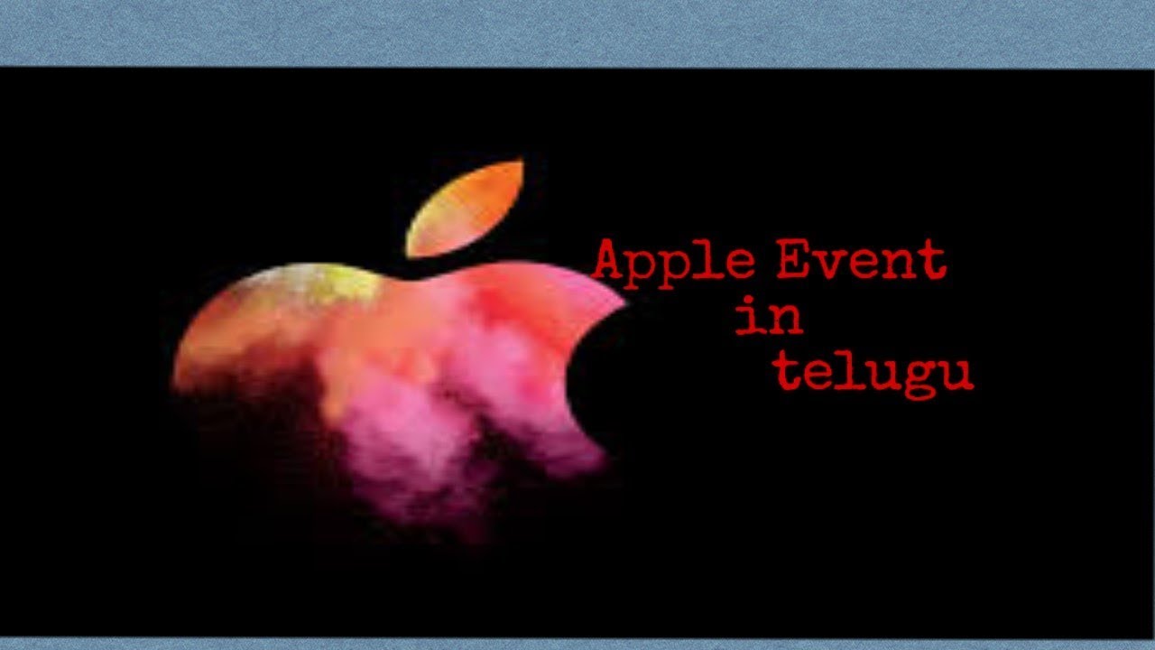 apple event in telugu? - YouTube