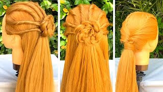 Simple And Cute Trendy Hairstyles For Girls||Easy And Stylish Hairstyles For Long And Short Hairs