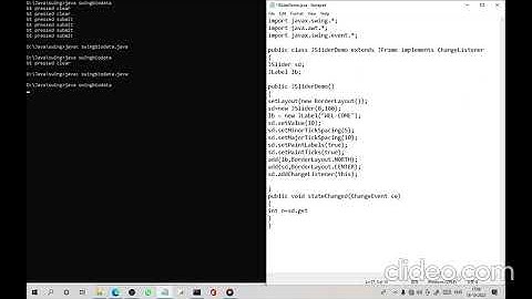 a JAVA Swing program that changes the Labels Font Size using JSlider
