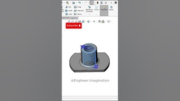 Base Weld Nut |@Engineer.Imagination | #shorts #foryou #solidworks #model #3d