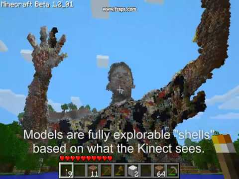 Minecraft + Kinect : Building Worlds!