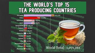 Top 15 World's Largest Tea Production By Country