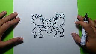 como dibujar osos de peluche paso a paso how to draw teddy bears