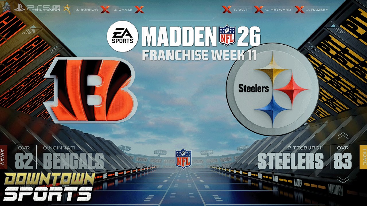 Bengals @ Steelers | Week 11 | Madden NFL 26 Franchise