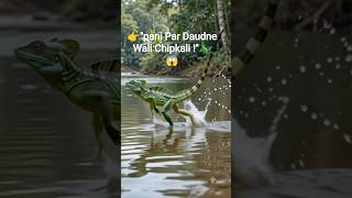 Paani Par Daudne Wali Chipkali! 😱 Nature Ka Sabse Bada Miracle?🦎#shorts #wildlife #youtubeshorts