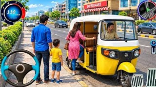 Tuk Tuk Rickshaw Driving Game: 3D Rickshaw Pick Drop Passenger Transport! For Android Gameplay #9 screenshot 2