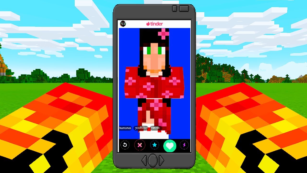 ACHEI UMA NAMORADA NO CELULAR DO MINECRAFT