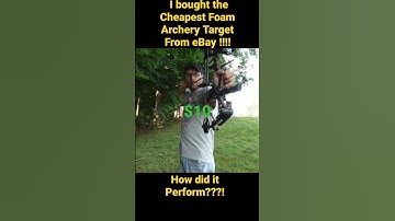 I bought the Cheapest Foam Archery Target from eBay I could Find... How did it Perform?? $10 Target