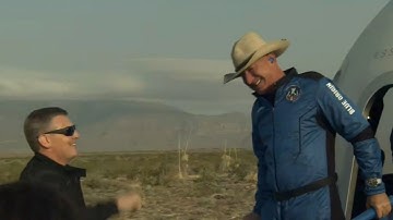 Jeff Bezos safely returns after reaching edge of space