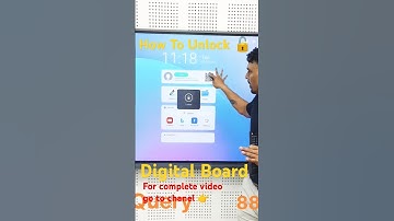 How to unlock a digital board |  How to  open lock child lock #interactiveflatpanel