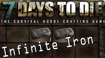7 Days to Die - Easy UNLIMITED IRON - Metal Trussing Exploit | Docm77