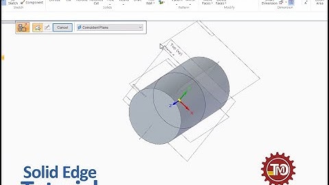 Solid Edge Tutorial CAD Tutorial : Pipe "T" Connection