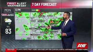 First Alert Forecast: More Storms to Start the Week