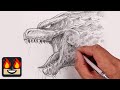 How to draw godzilla  sketch tutorial