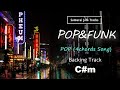 Pop funk guitar backing track in cm