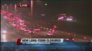 New closures to affect Zoo Interchange
