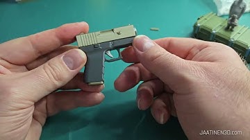 Assembling the Glock Pistol Keychain V2 — functional BB blaster!