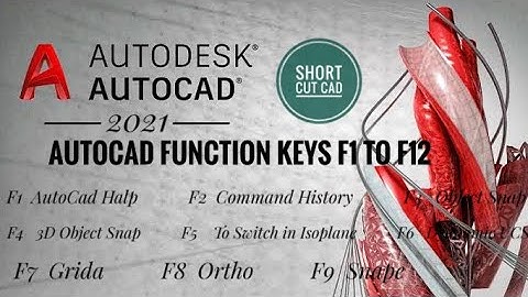 –AutoCad 2021– How To Use Function Keys F1 To F12 in AutoCad