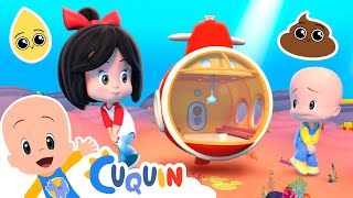 Poo Poo Submarine 💩 Nursery Rhymes by Cleo and Cuquin | Children Songs