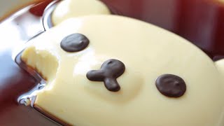 [노오븐] 찰랑찰랑~ 자꾸만 건드리고 싶은 &quot;리락쿠마 커스타드 푸딩&quot; 만들기💛 (Rilakkuma Custard Pudding)