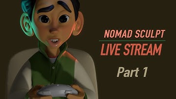 3D Live stream in Nomad Sculpt - Clothes Design
