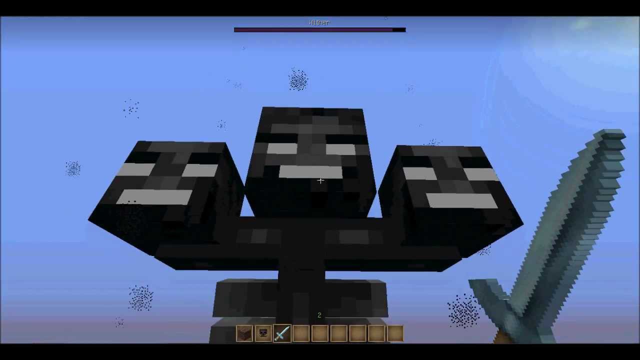Minecraft 3 Başlı Canavar Wither - YouTube