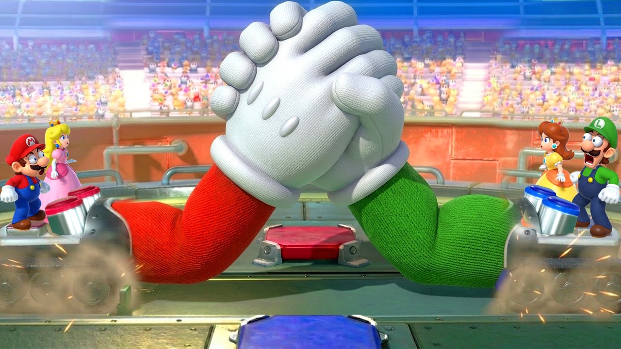 Mario Party Switch – All 2v2 Minigames Battle | Peach & Mario Vs Daisy & Luigi