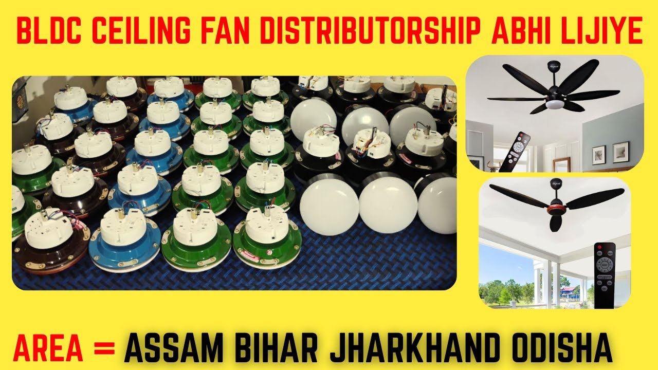 KAM SE KAM CAPITAL MEIN HI DISTRIBUTORSHIP LIJIYE || BLDC CEILING FAN || VERY CHEAP RATE