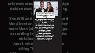 Eric McCormack and Janet Leigh Holden McCormack are calling it quits #shorts