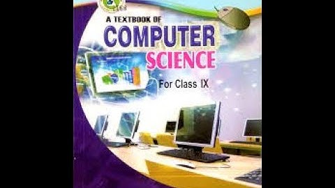 INTRODUCTION TO COMPUTER unit 1 lecture 1 class ix