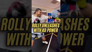 Rolly UNLEASHES on mitts with KO power days before Teo fight