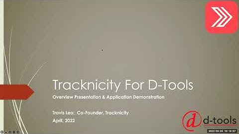 Tracknicity For D-Tools