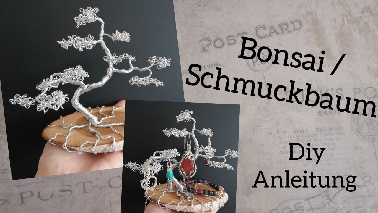 Kleiner Bonsai aus Draht als Schmuckbaum & Deko / Diy Anleitung / coole  Geschenk Idee