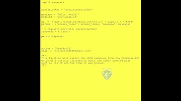 Post on Facebook with Python